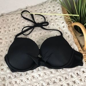 Shade & Shore Black Bikini Top Size 34B